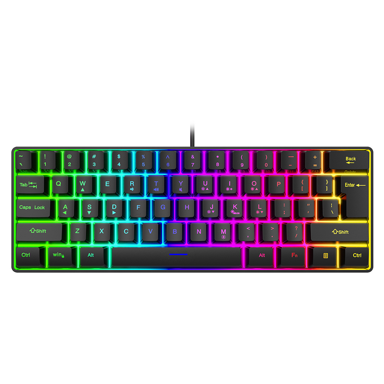 USB-клавиатура с RGB-подсветкой, водонепроницаемая | AliExpress