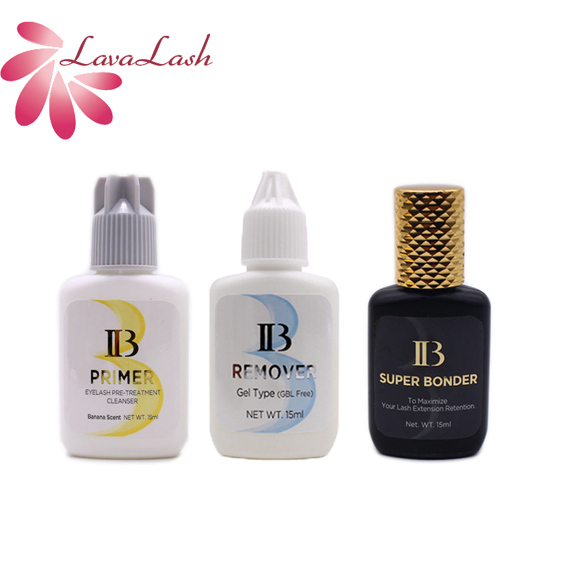 Best of IB Eyelash Extension Glue Primer Premium Gel Remover Clear Eyelashes Super Bonder Professinal Adhesive Hardener 2bottles / set Reviews & Tips