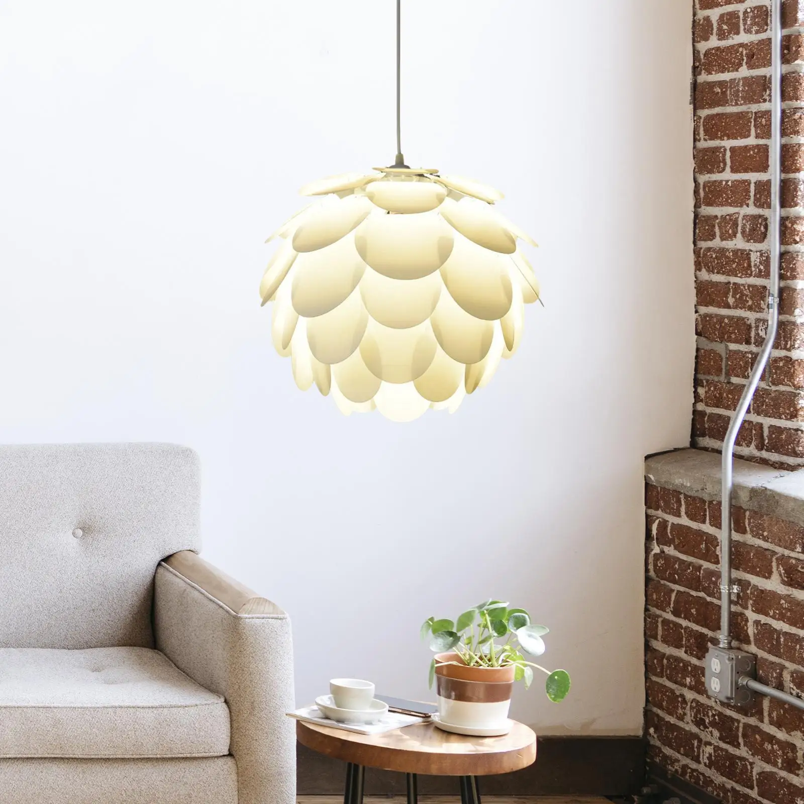Decorative Lamp Shade, Hanging Light Cover Minimalist Crafts Replacement Chandelier Shade for Club Hotel Teahouse Decor