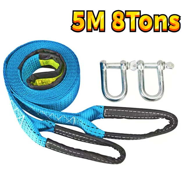 Outdoor Trailer Rope Car Emergency Rescue Traction Rope Off-Road Vehicle  High-strength Trailer Rope Including Metal Shackle - AliExpress