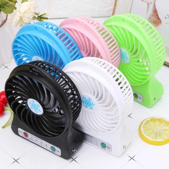 1PC USB Desktop Fan With 18650 Battery Personal Small Table Air Circulator Fan  USB Desk Fan for Indoor Outdoor Dropshipping - AliExpress