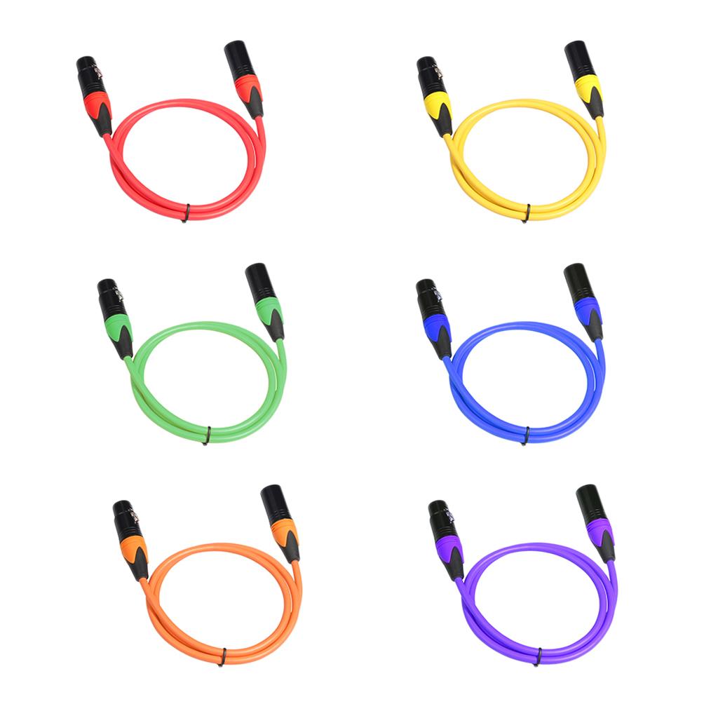 XLR Microphone Cable for Male And Female 3. .4 Feet, 5 Colors, 4
