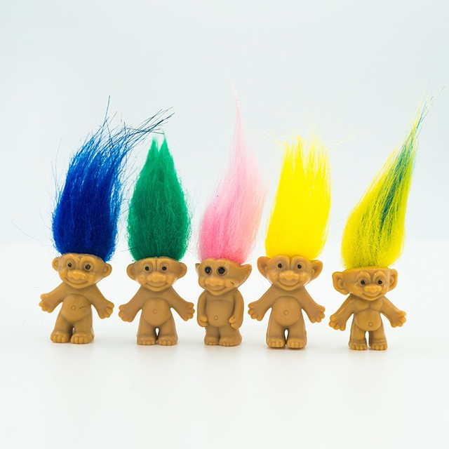 Troll toys with sales colored hair