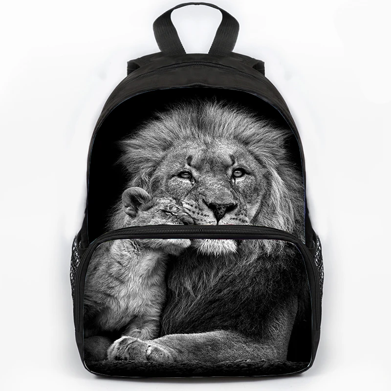 Cool Wolf School Backpack para meninas e