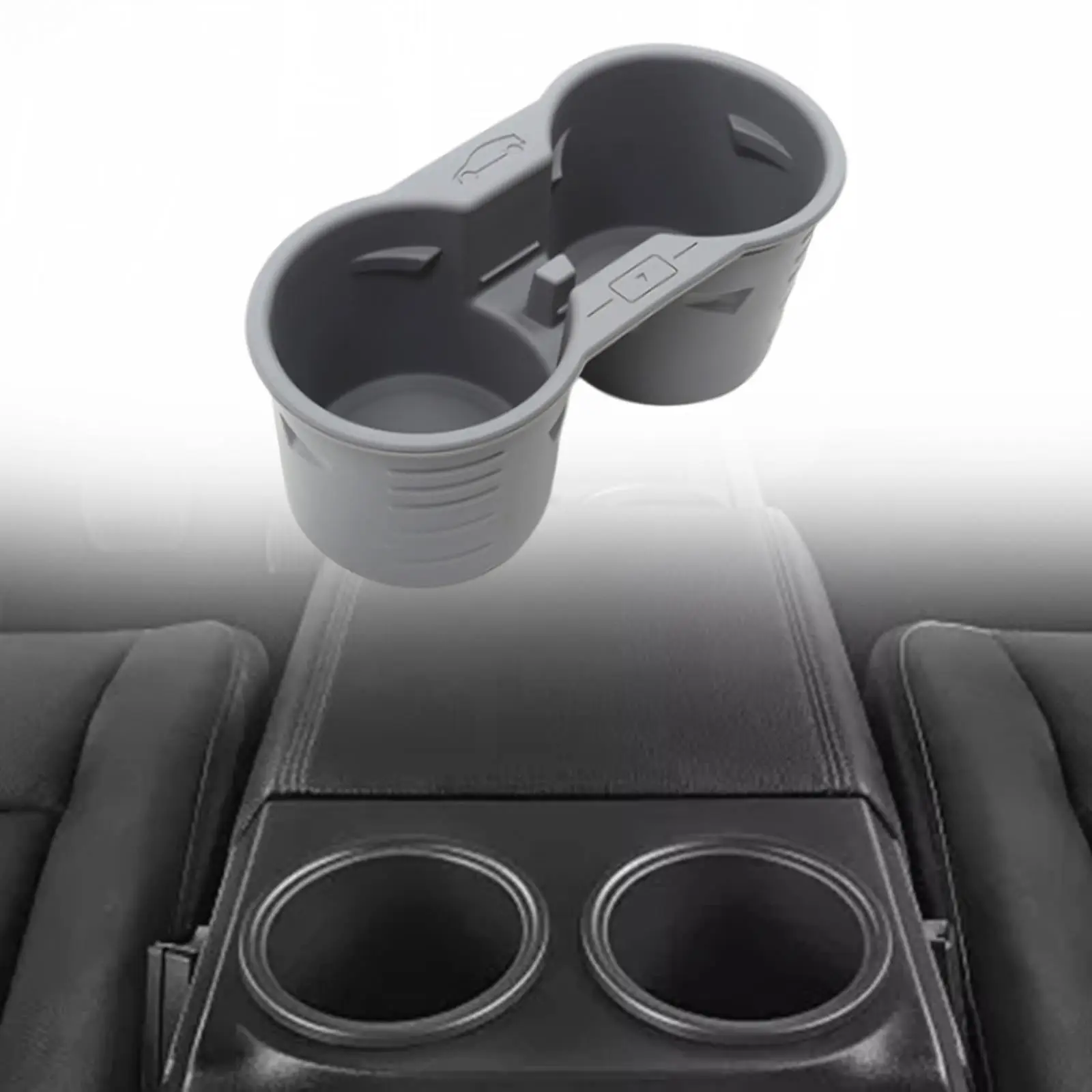 Center Console Cup Holder Insert Upgrade Silicone Water Bottle Organizer Organizer for Model Y 2021 2022 2023