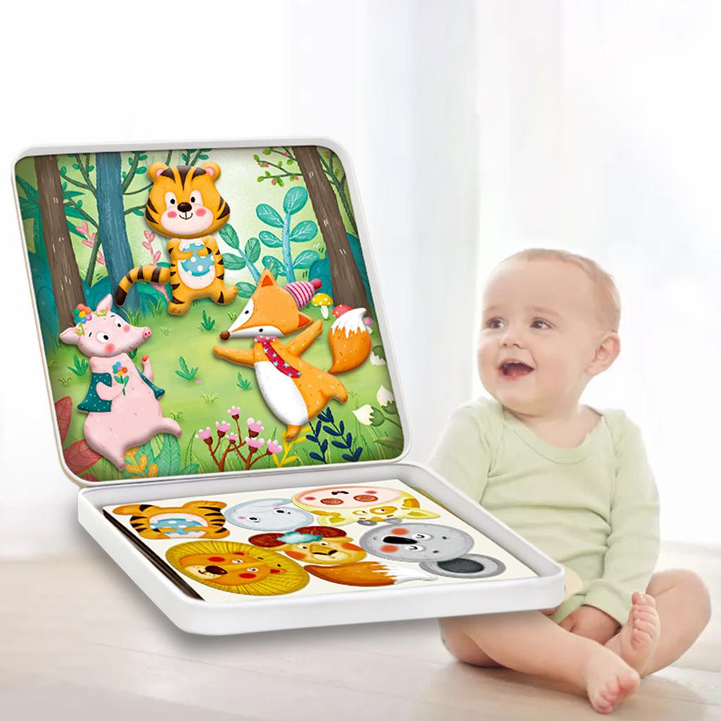 Plastic Magnetic Puzzle Toys Simulated Set for Toddlers Birthday Halloween