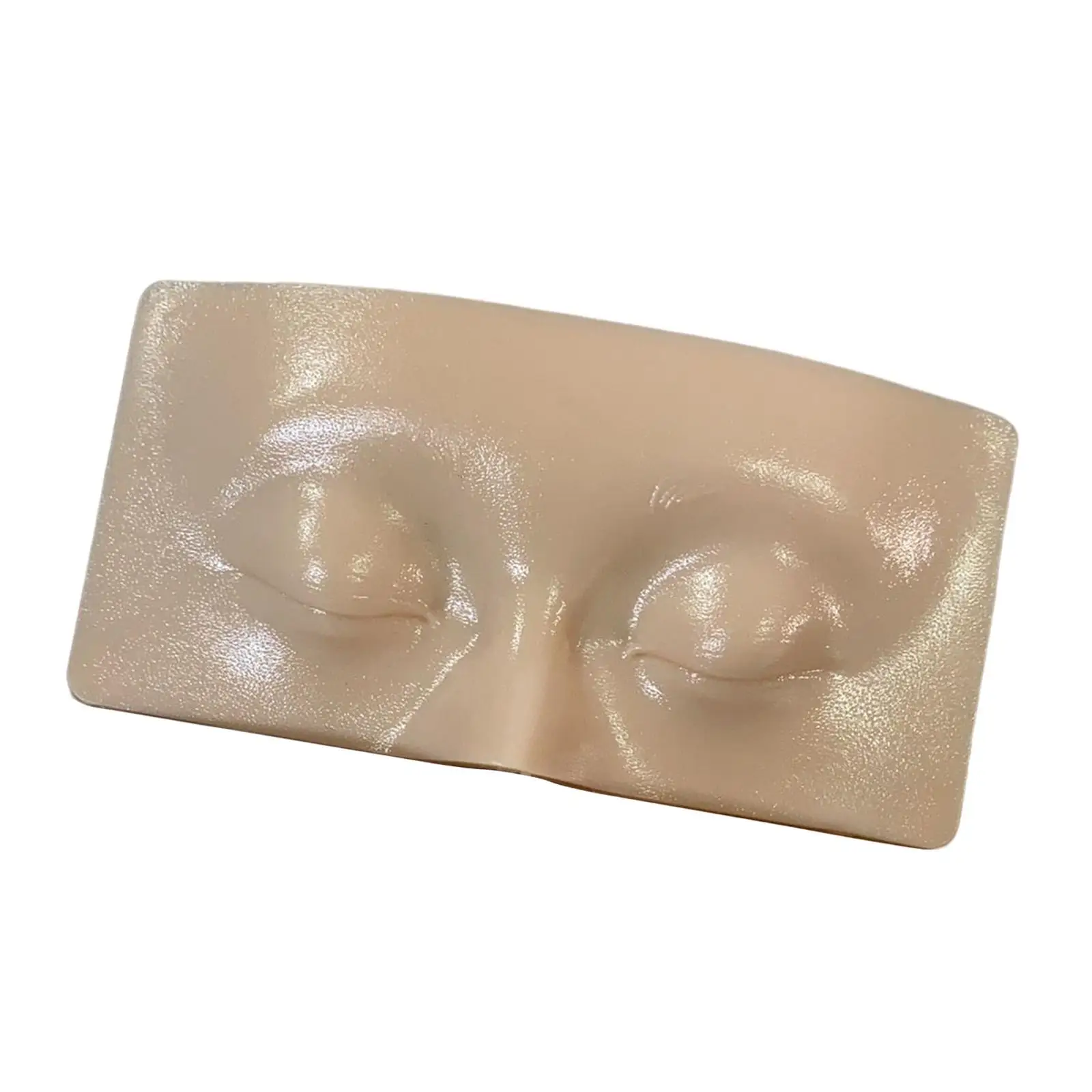 Reusable Practicing Makeup Board Durable Soft 3D Makeup Practice Face for Massaging Eyeliner Eyebrow Training Students Beginners