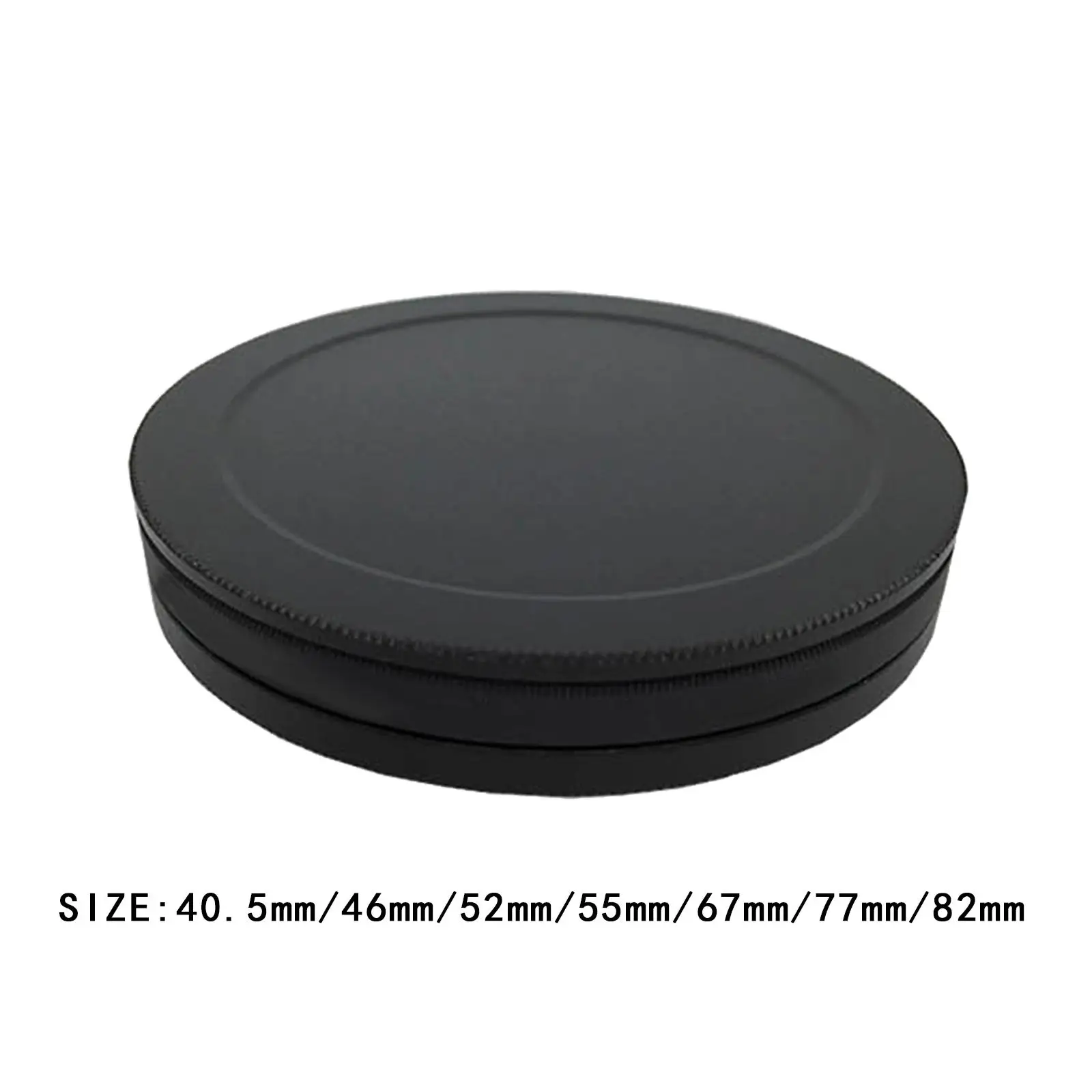 2 Pieces Metal Screw in Lens Filter Stack Caps Filters Cover Front Rear Case for Cpl Fader Filters Metal Box Storage Caps