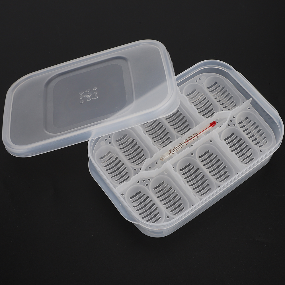 Title 4, 12 Grids Small Reptile Incubator Hatching Box P...