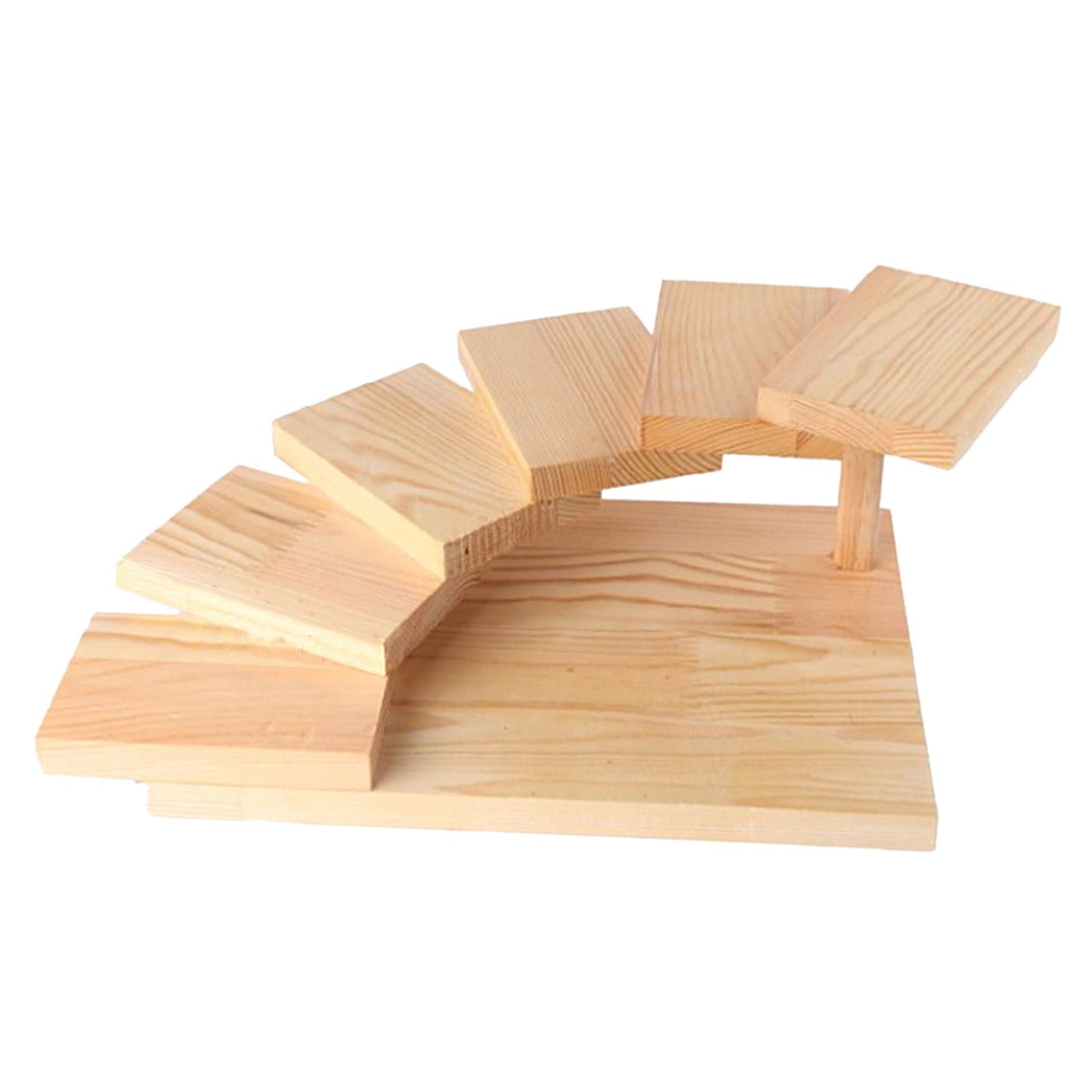 Wooden Sushi Serving Tray Succulent Holder Serving Platters for Christmas