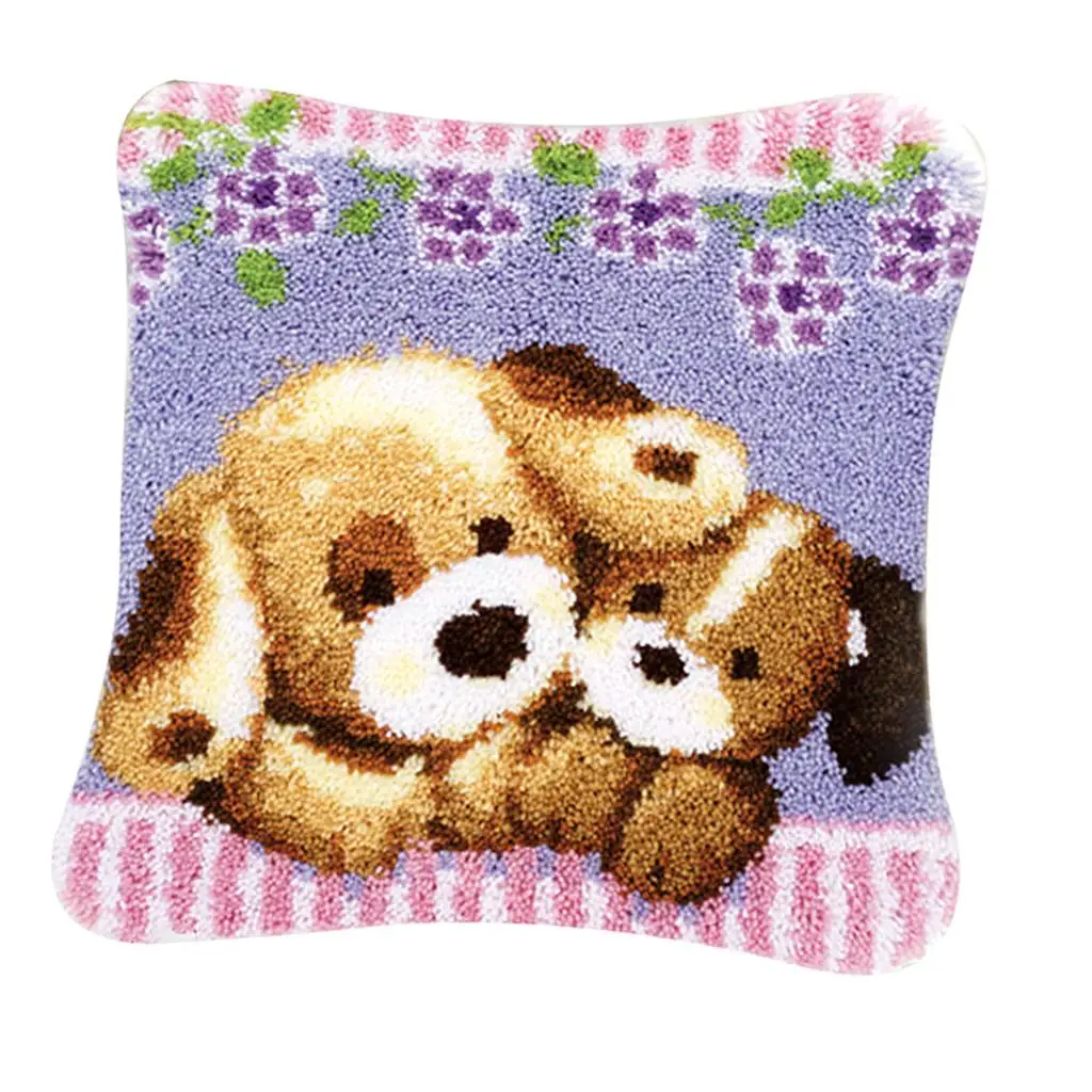  Pillow Kit DIY Handmade Craft with Animals Patterns, Highly Recommended for Beginners and  Stitch Lovers