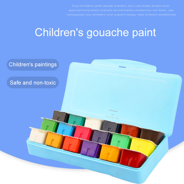 MIYA HIMI 18 Colors Suitable for Students Children's Painting Jelly