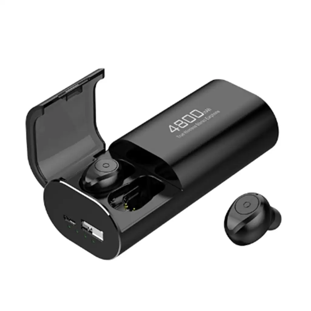  5.0  Earbuds with 4800mAh Charging Case Waterproof  Stereo Headphones  with Mic Headset