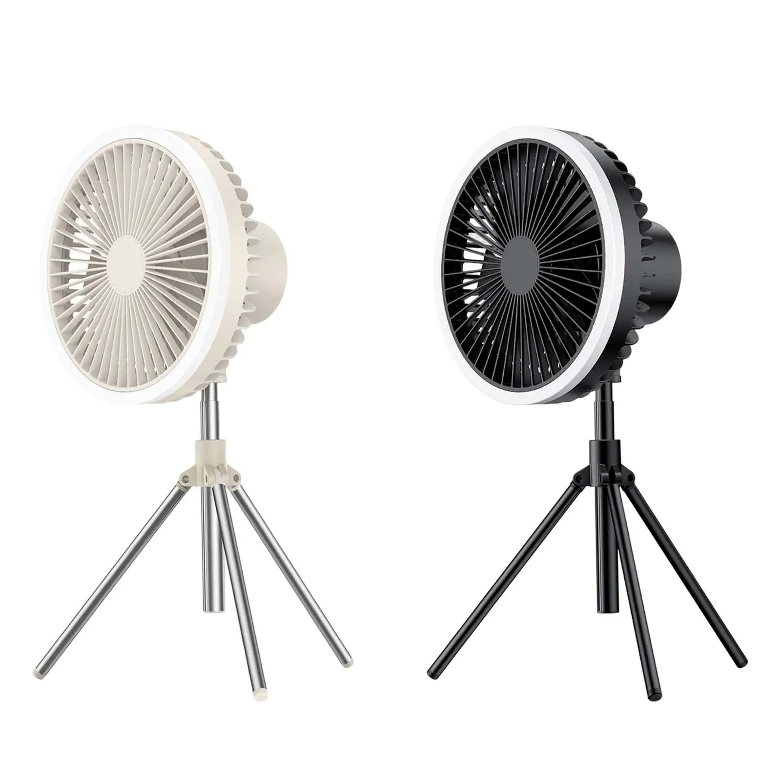 Camping Fan 4 Speeds with Hanging Hook Tripod Fan for Camping Travel Picnic