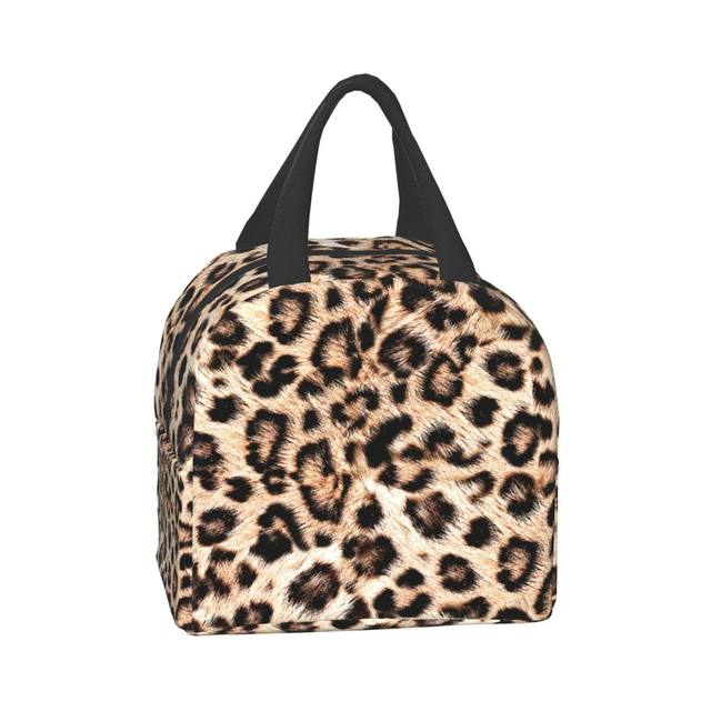 Preppy Aesthetic Pink Leopard Print Smile Insulated Lunch Bag Lunch  Container Thermal Bag Lunch Box Tote Office Picnic Men Women - AliExpress