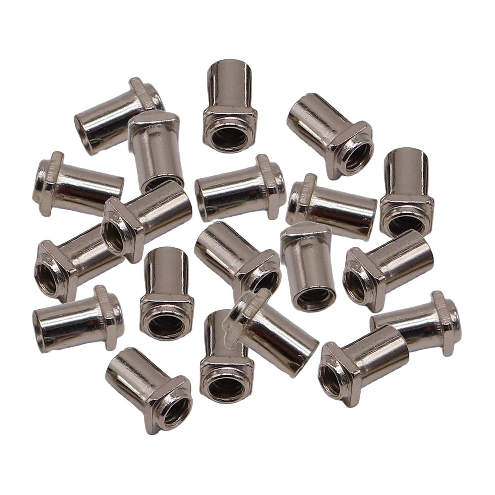 20 Pieces Snare Drum Mounting Screws Nut Percussion Instrument Practical Drum