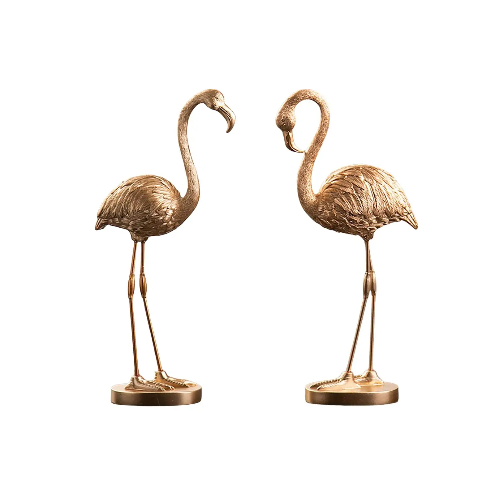 Flamingo Statue Collectible Tabletop Decoration Figurine for Home Yard Decor