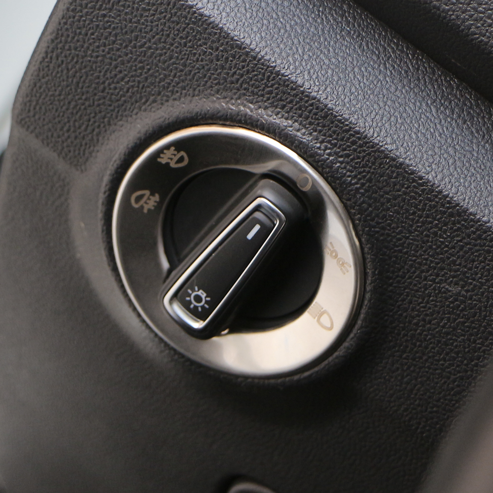Autoscheinwerfer-Einstellknopf-Panel-Aufkleber-Abdeckungsverkleidung für Volkswagen VW T-roc Troc 2017 2018 2019 2020 2021 2022, Zubehör – Detail 3