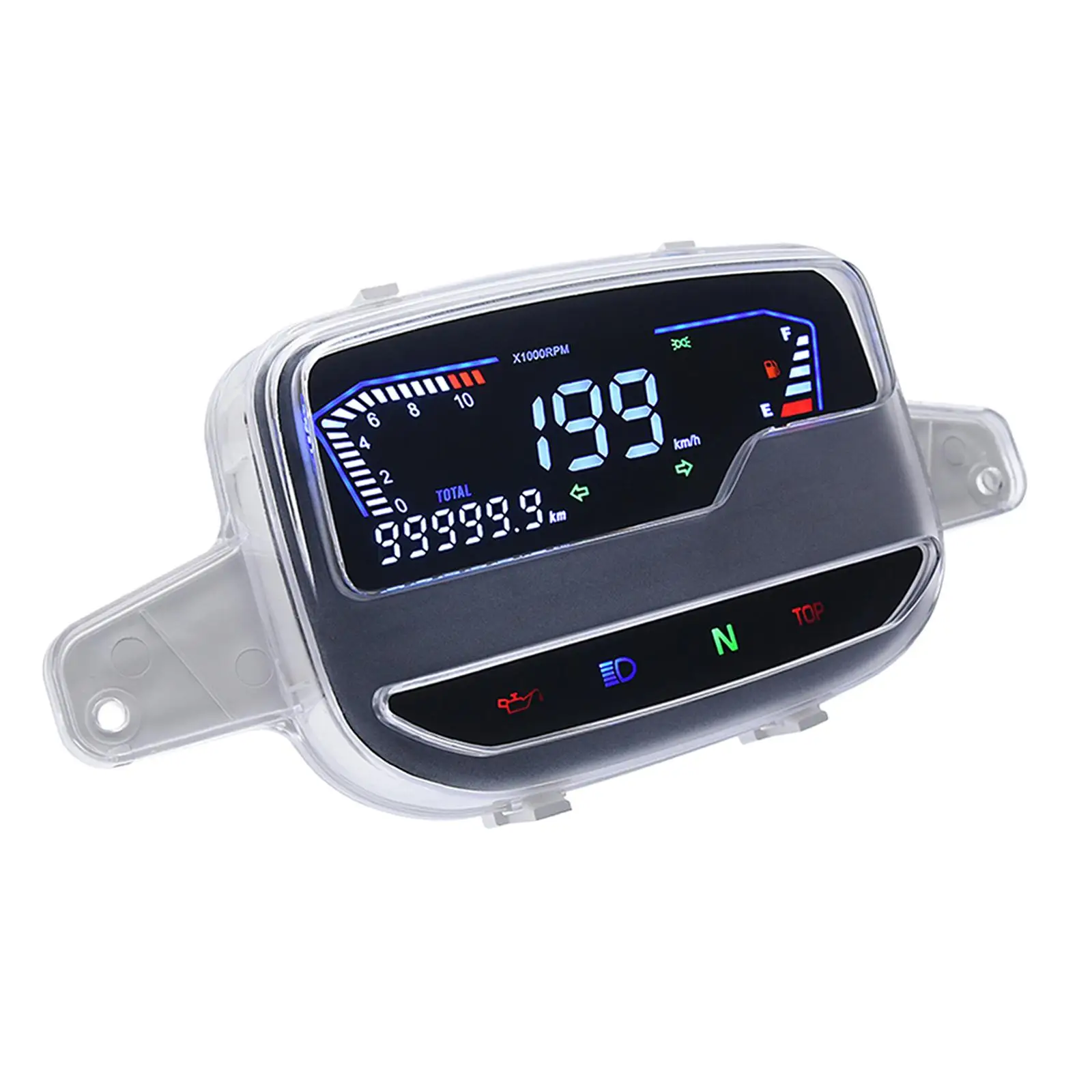 Motorcycle Speedometer 199 Kph km/H Replaces Full Screen Display Easy Installation Gauge Assembly for Yamaha SS2 Y110SS