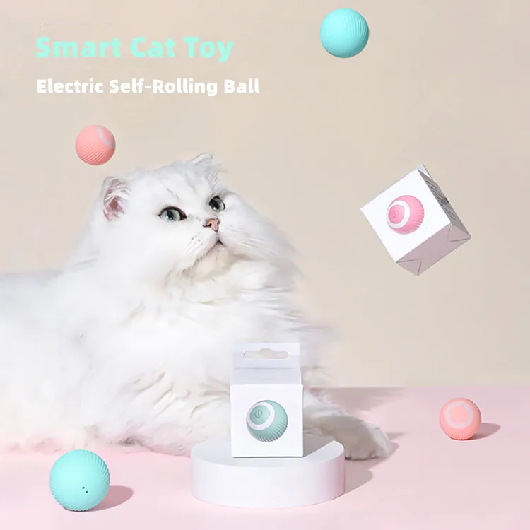 Elektrische Katze Ball Spielzeug Automatische Roll Smart Katze Spielzeug Interaktive für Katzen Ausbildung Selbst-moving Kätzchen Spielzeug für Indoor spielen