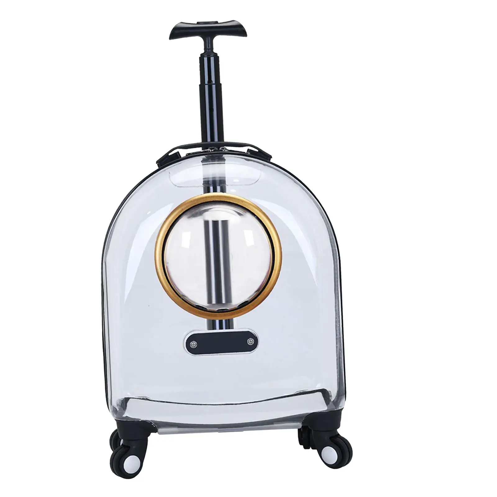 Pet Trolley Case Carrier for Cats and Puppy, Ventilated Cat Carrying Bag, for Travel, Hiking, Walking, Outdoor