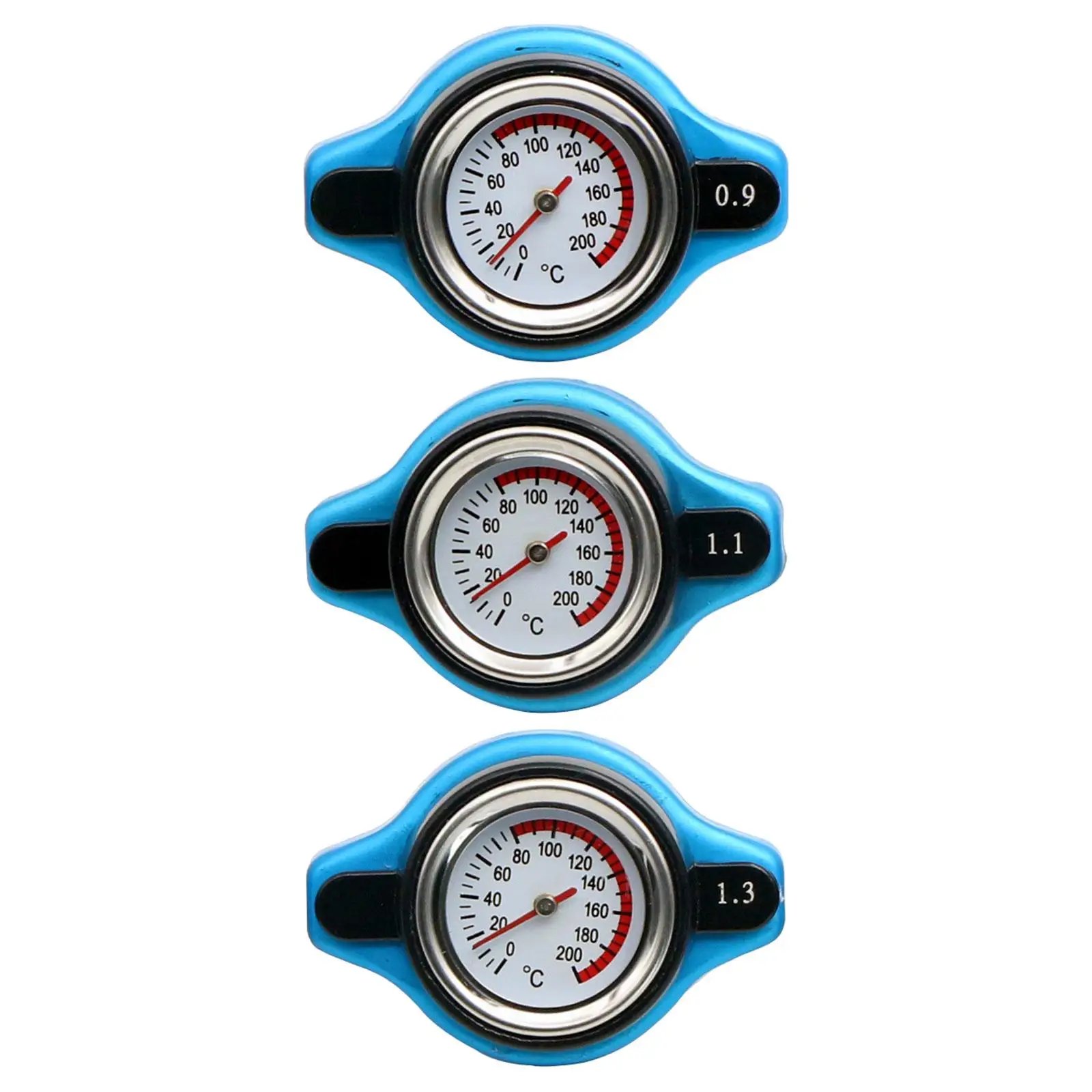 Thermostatic Radiator Cap Water Temp Gauge Meter High Quality Easy to Install Auto Part Sturdy Aluminum Alloy Universal Replace