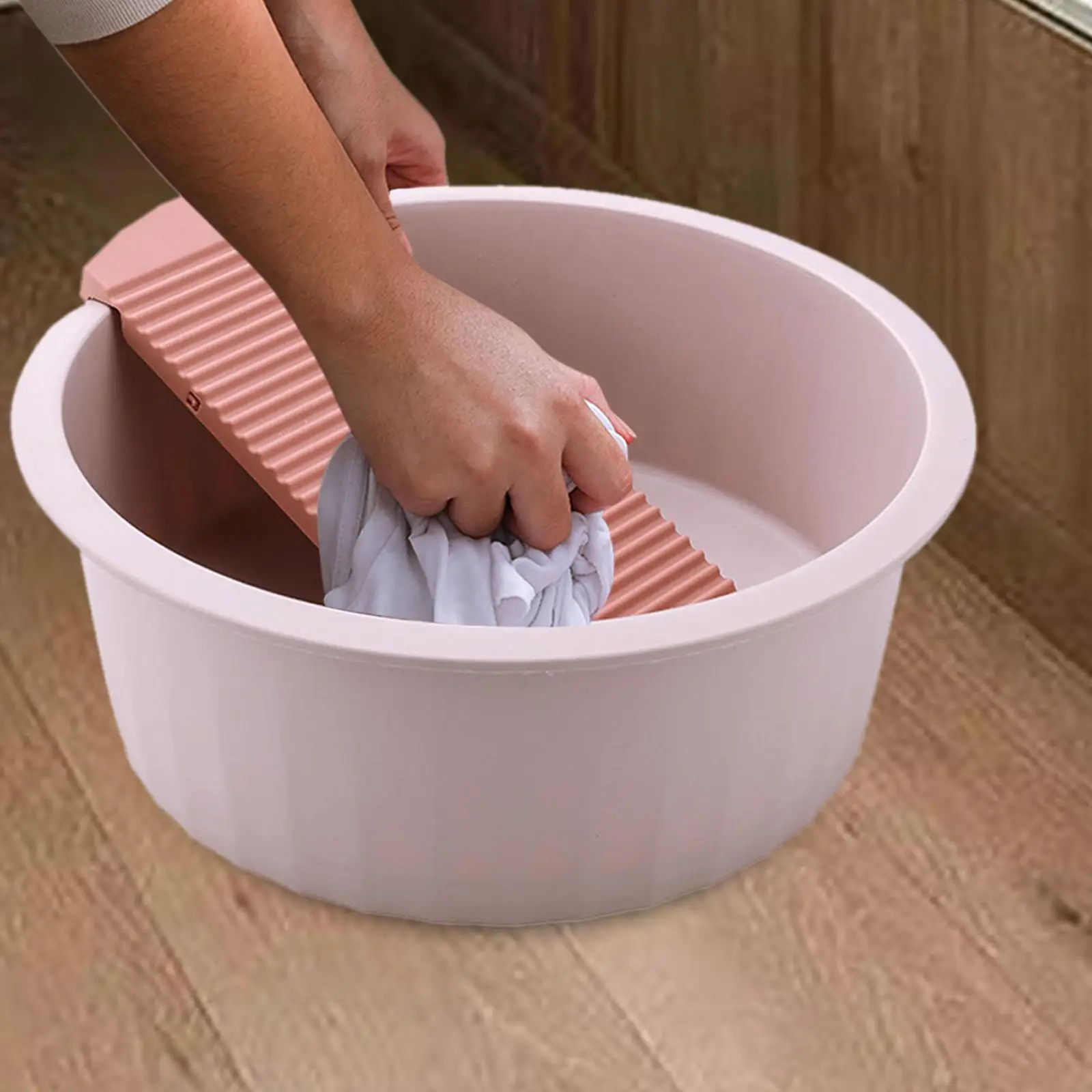 Washboard Basin Non Slip Clothes Hand Wash Board for Underwear Home Outdoor