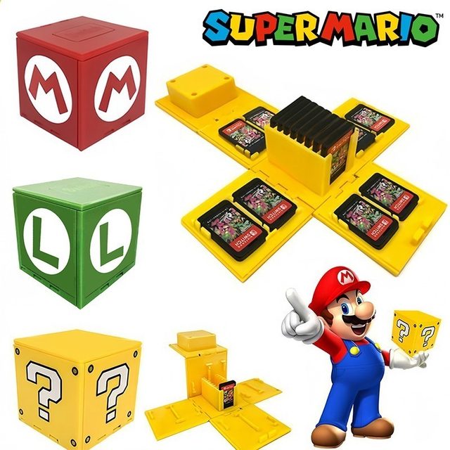 16 in 1 Super Mario Bros Game Card Box for Nintendo Switch
