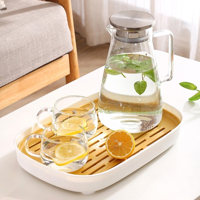 Tray Drain Dish Waterkitchen Board Drip Tray Vegetables Fruits Draining  Utility Holder Tea Coffee Pad Drying Capacity