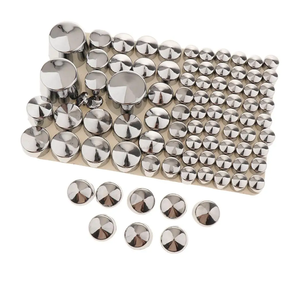 87 Pieces Chrome Bolt Toppers Caps Cover for  soft tail  Motorcycle Replacement