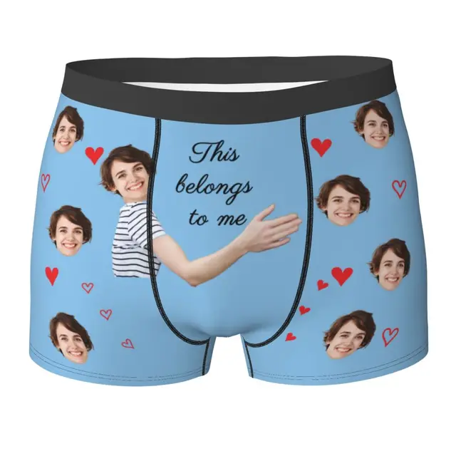 Personalize Boxer with Face Custom Photo Man's Underwear Gift for