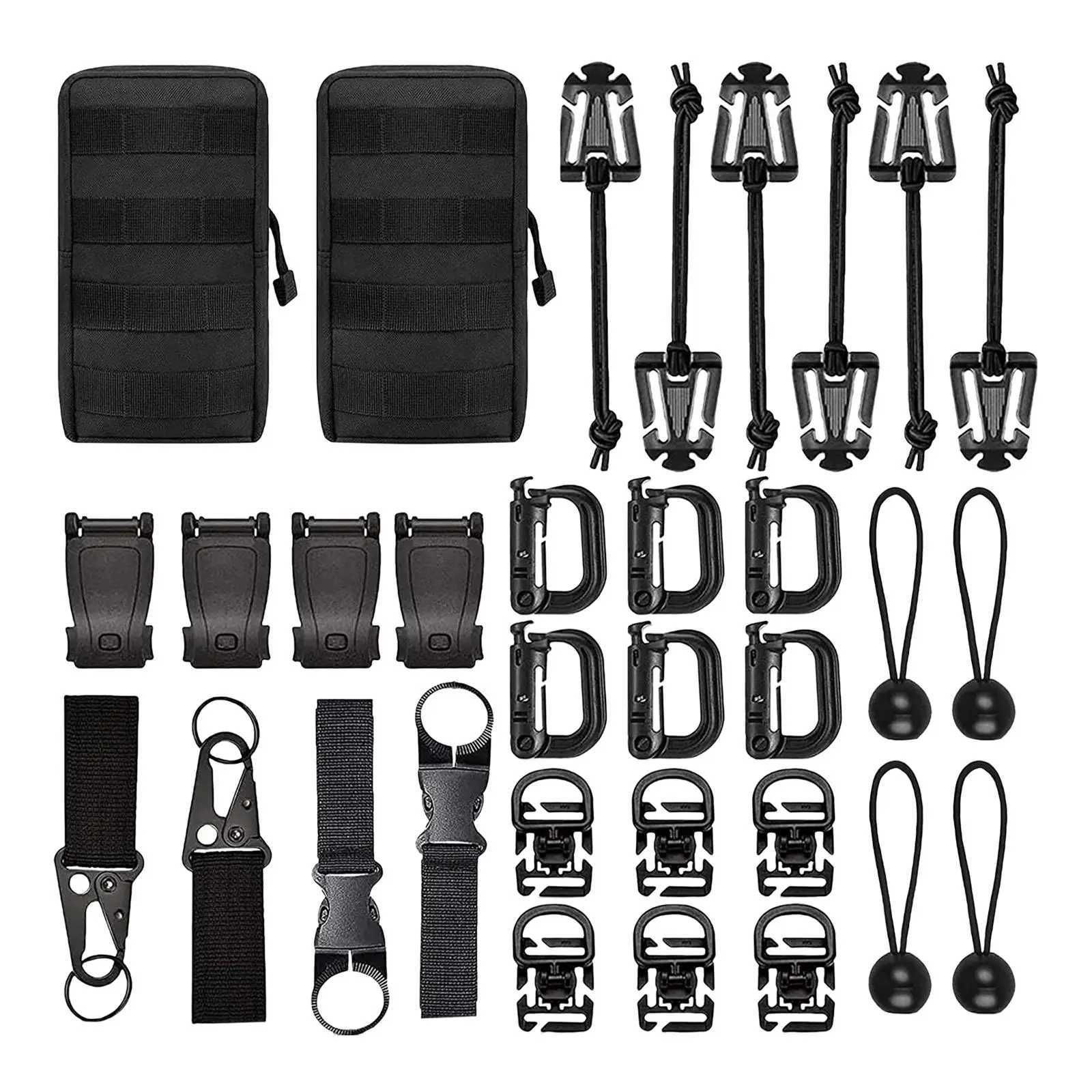 Backpack Accessories Kit Attachments Locking Gear Clip Bags Utility Belt