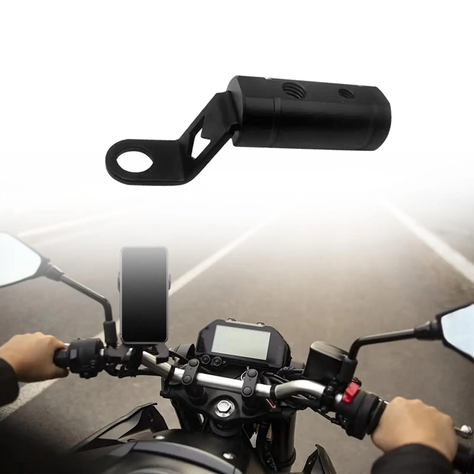 Rear View Mirror Extender Holder Easy to Install Rear View Mirror Bracket Rear Mirror Expansion Rack for Bicycle Motorcycle