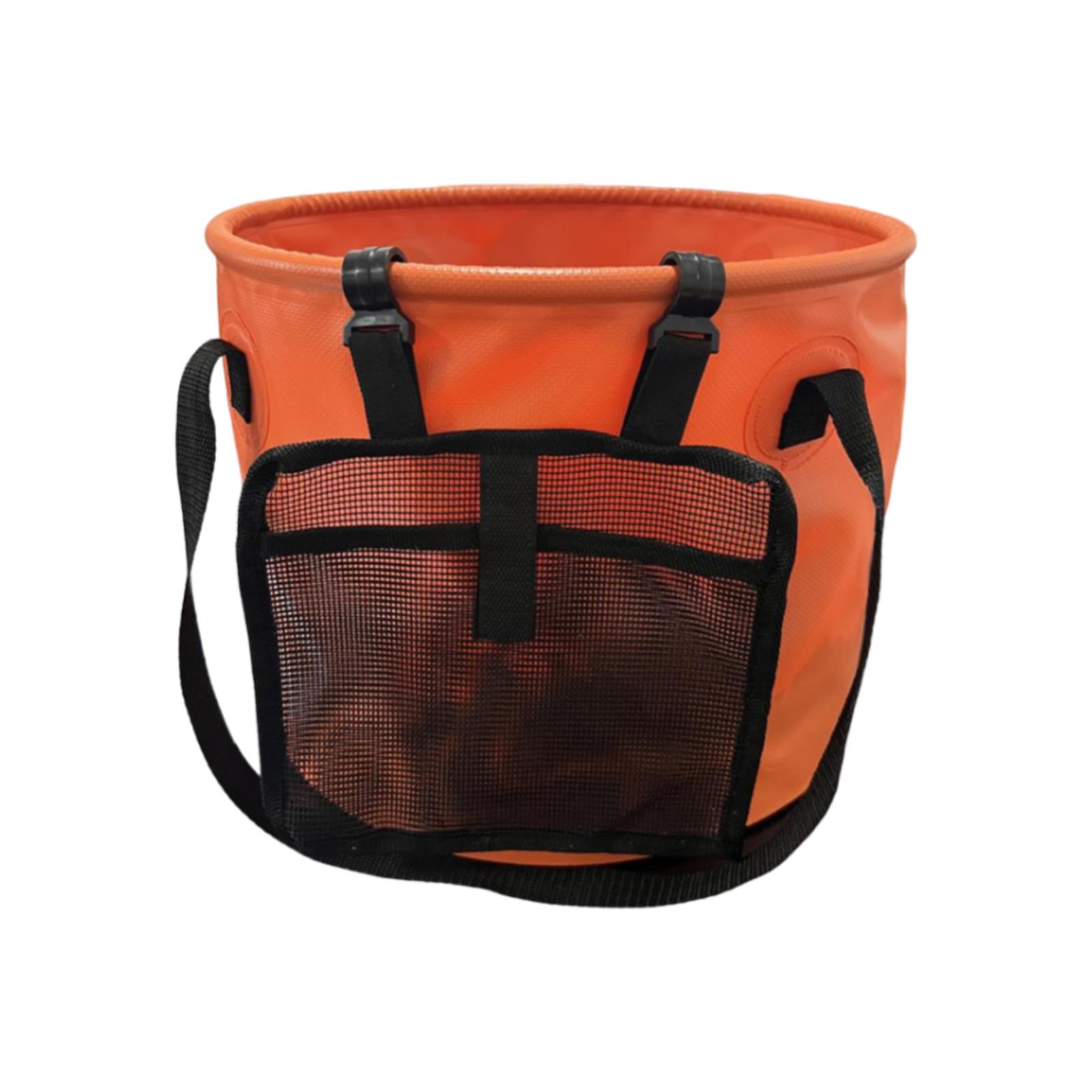 Collapsible Bucket Camping Bucket Lightweight Water Bag Fishing Bucket Water Container for Camping Outdoor Fishing Beach Boating