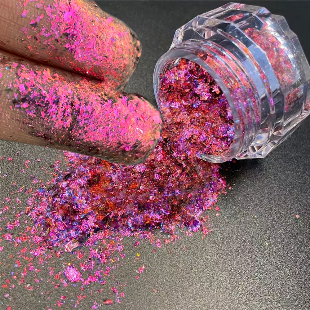 Best of 1 Jar Unicorn Chameleon Aurora Nail Glitter Powder Magic Mirror Nail Pigment Multichrome Color Shift Mermaid Nail Aurora Pigment Reviews & Tips - Image 4