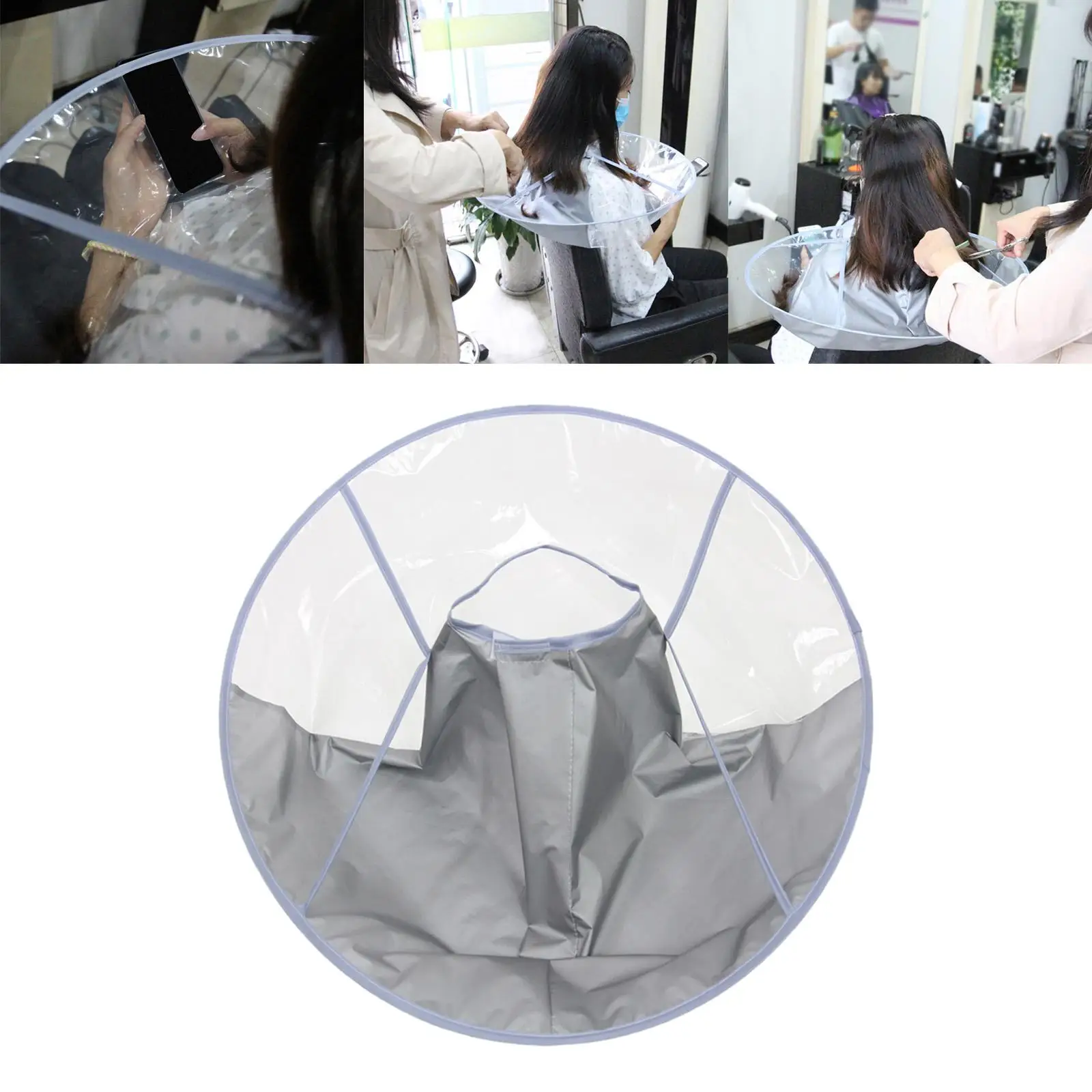 Barber Styling Cape Hairdressing Salon Waterproof Hair Styling Accessory SPA Haircut Bib for Hair Cutting Home Barber Adult