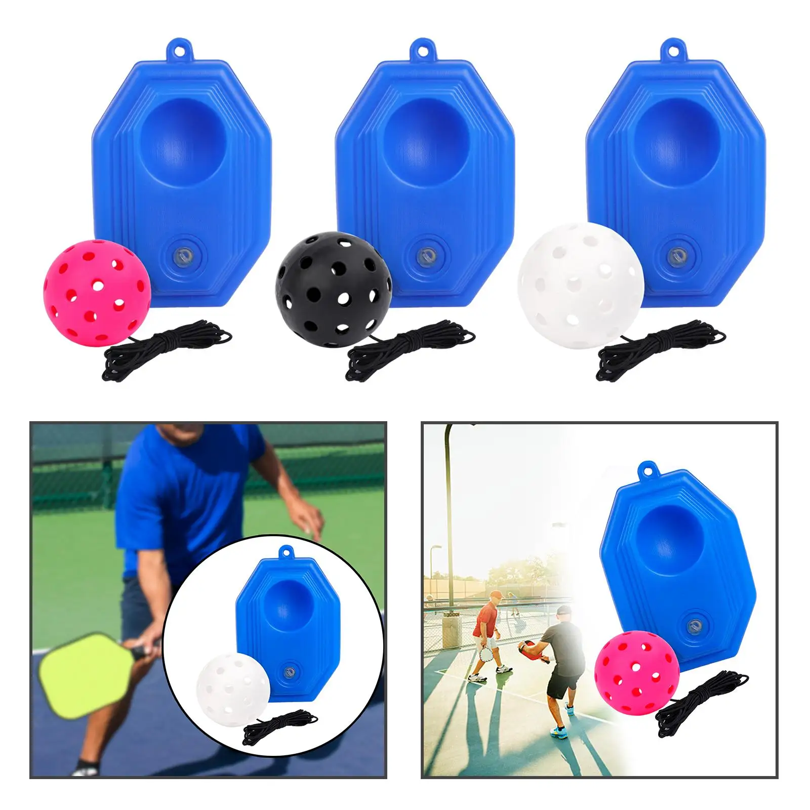 Pickleball Trainer Pickleball Solo Trainer Self Training Sport Tool with String Pickleball Training Aid for Kids Adults