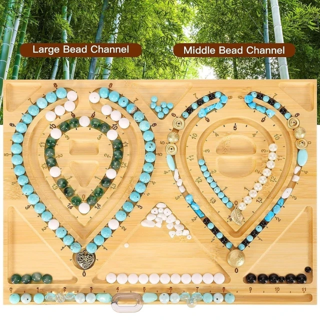 Bead Board For Jewelry Making, Bead Design Board Wooden Beading Board For  Bracelet And Necklaces Beading Mats Trays - AliExpress