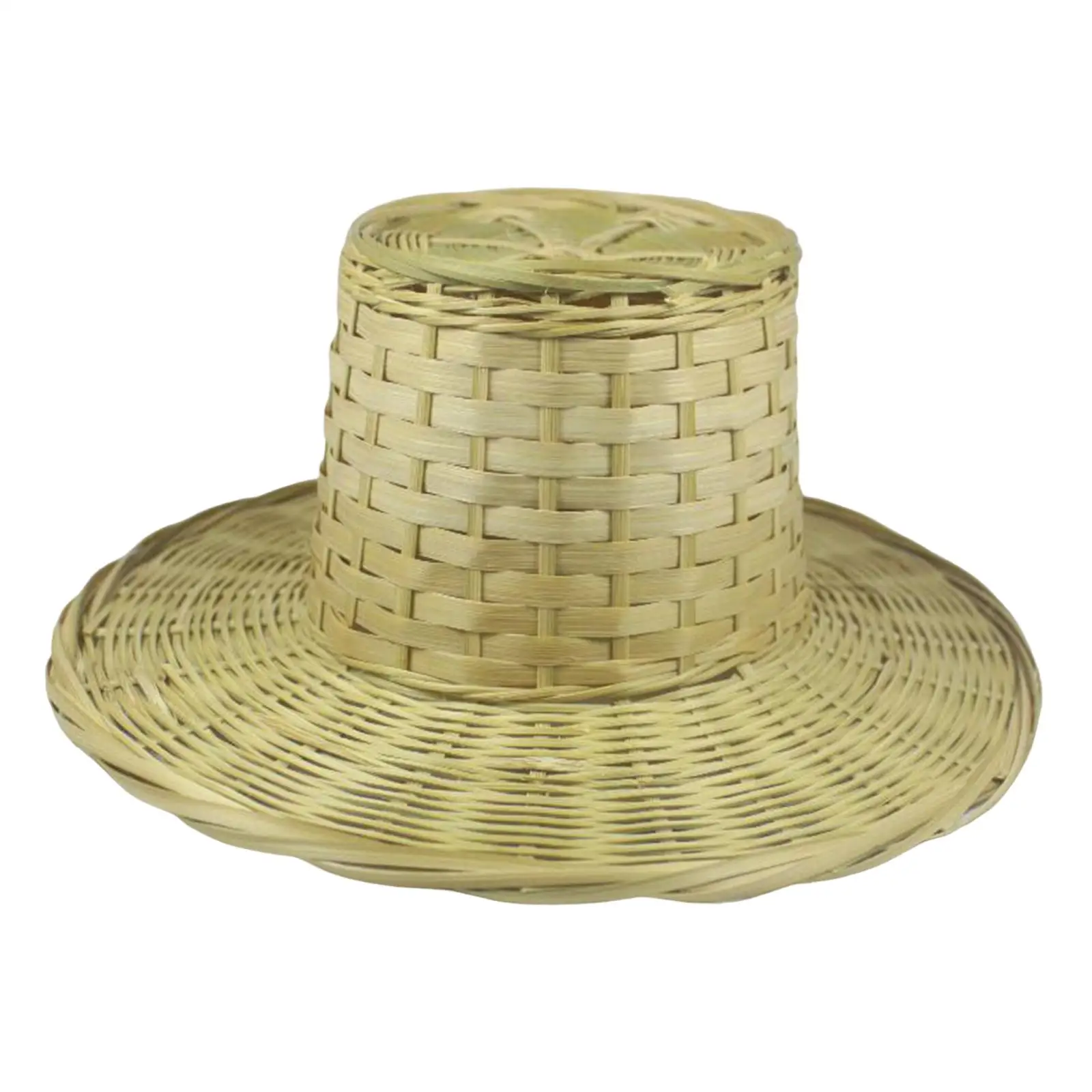 Rattan Hanging Lamp Shade Bamboo Woven Lampshade for Cafe Nursery Decors