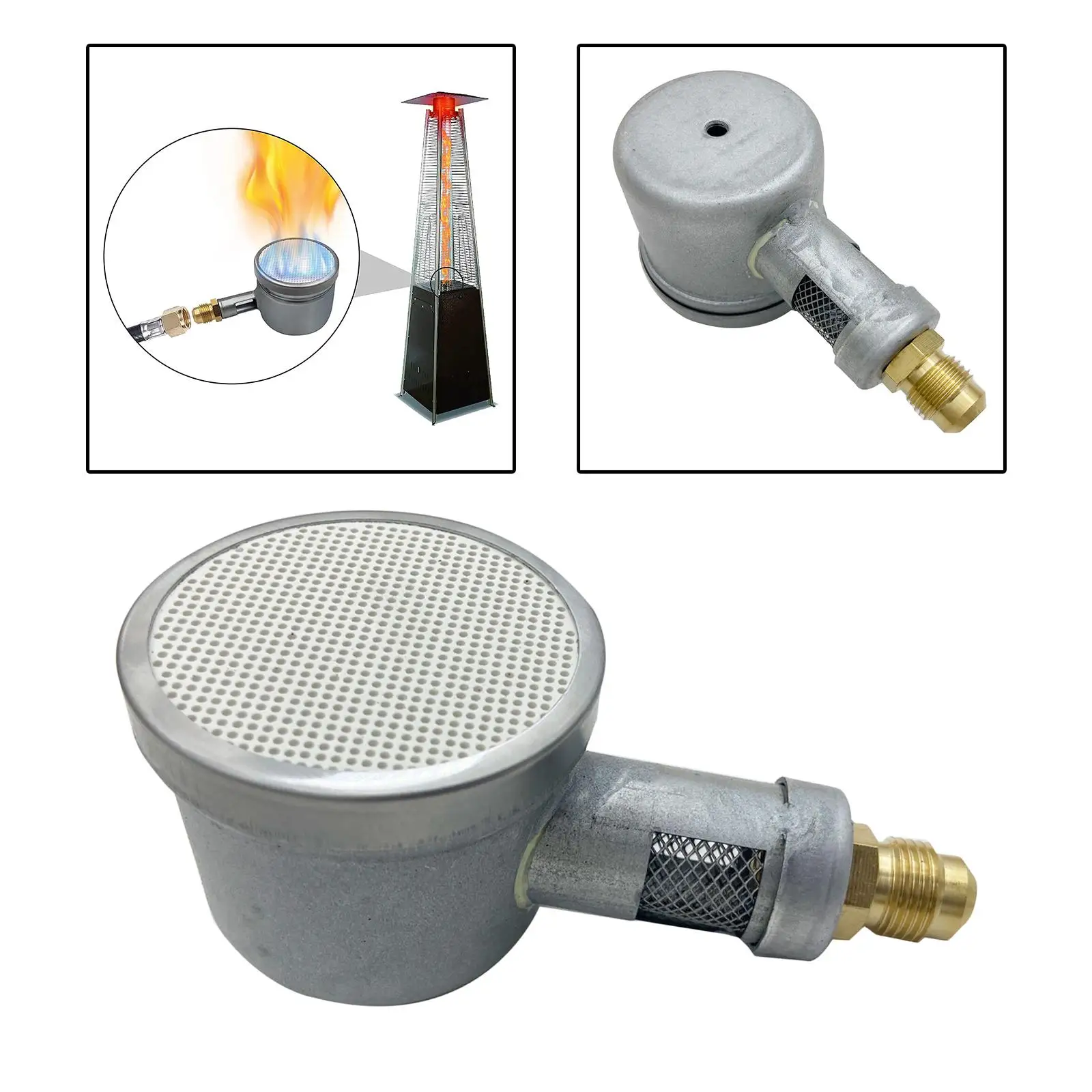 Round Burner Head Lightweight Heater Parts Heater Repalcement for Picnic