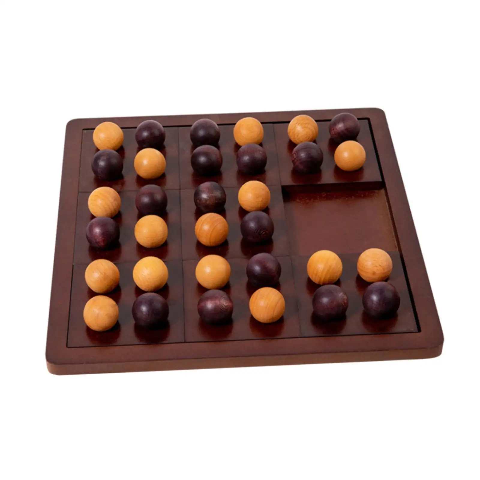 Wood Tic TAC Toe Game Leisure Intelligent Dual Challenge Board Game Chess Toy for Families Children Adults Outdoor Indoor Gifts