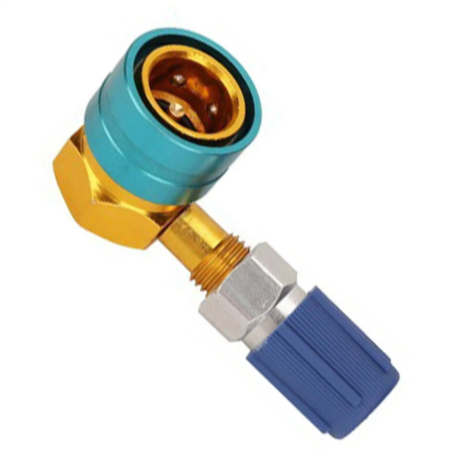 AC R134A R1234yf Quick Coupler Adapter 90 Degrees for AC Refrigerant Charging Easy Installation Stable Performance Quality