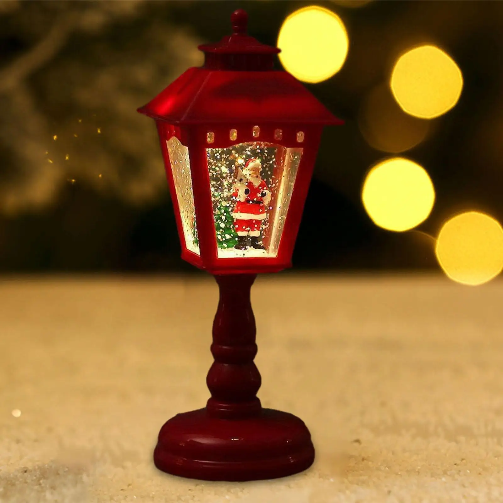 Mini Christmas Lantern with Music Romantic Atmosphere Hanging Decorative