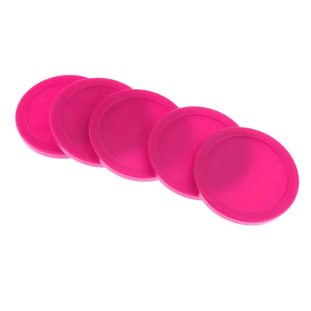 2x 5 Pieces 62mm  Replacement Pucks for Full Size  Tables Pink
