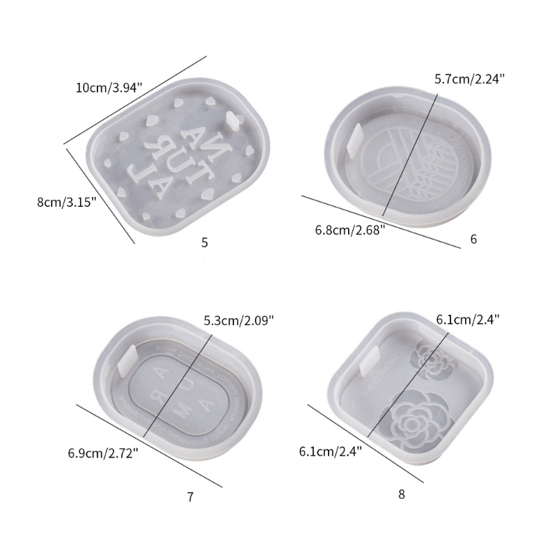 Camellia Plaster Hanging Plate Silicone Mold Wardrobe Car Fragrances Aromatherapy Epxoy Resin Mould DIY Casting Tool