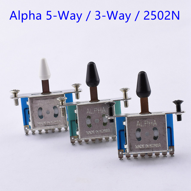 1 Piece Genuine Alpha Electric Guitar Pickup Selector Switch