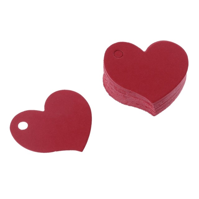 With Love Red Heart Gift Tag