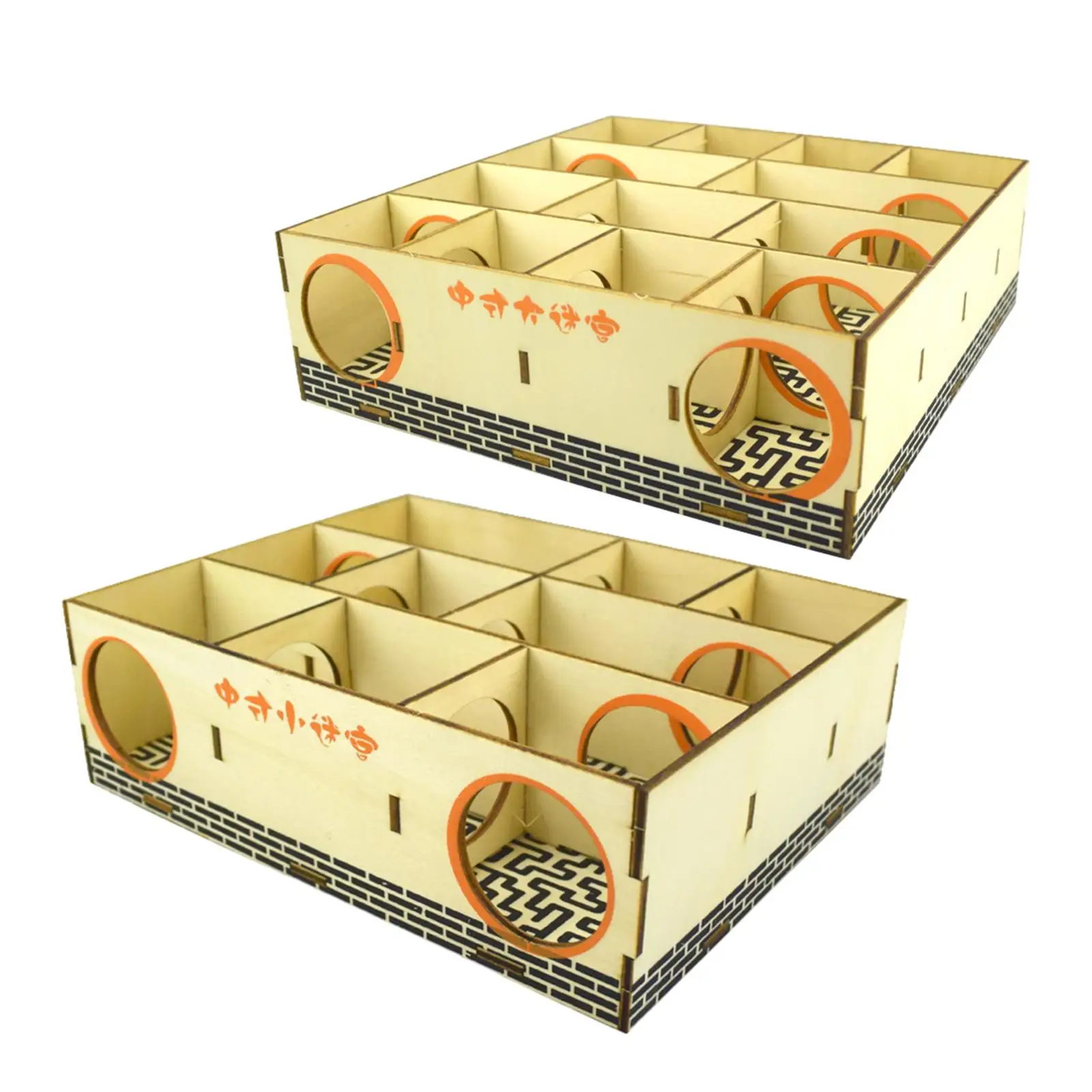 Hamster Maze Playhouse Small Animals Puzzle Toy Mice Wooden Hamster House