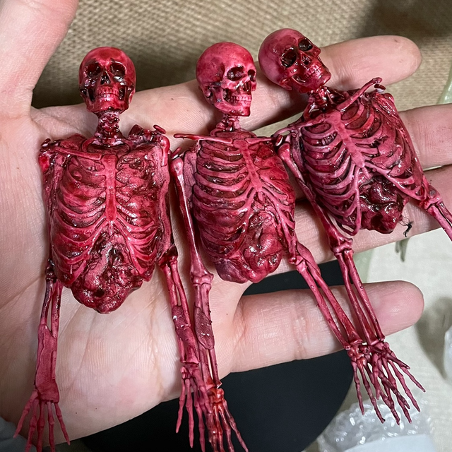 1/12 Scale Half-body Flesh Blood Skeleton Human Skeleton PVC Model Fit for 6in  Action Figure Accessory Toys Scene - AliExpress