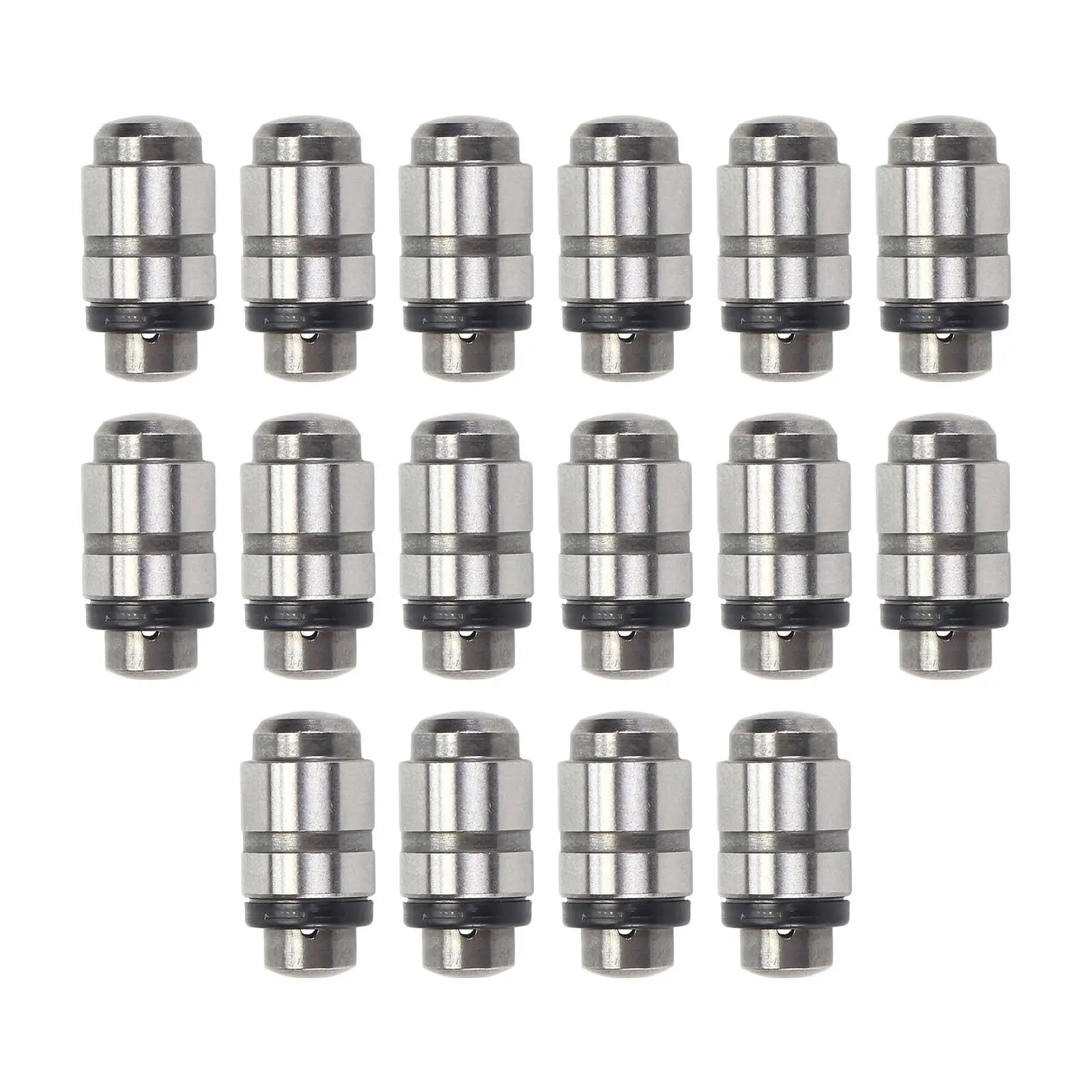 Set of 16 Valve Tappets Lifters Kit Auto Parts Silver Assemblies Replaces Fit for Mitsubishi 2.5L 3.0L 2131753 Car Supplies